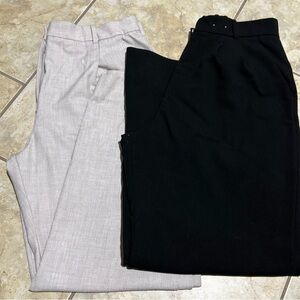 Abercrombie & Fitch Black and Cream Trousers